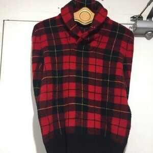 POLO RALPH LAUREN SCOTTISH WOOL PLAID SWEATERS SIZE XS
